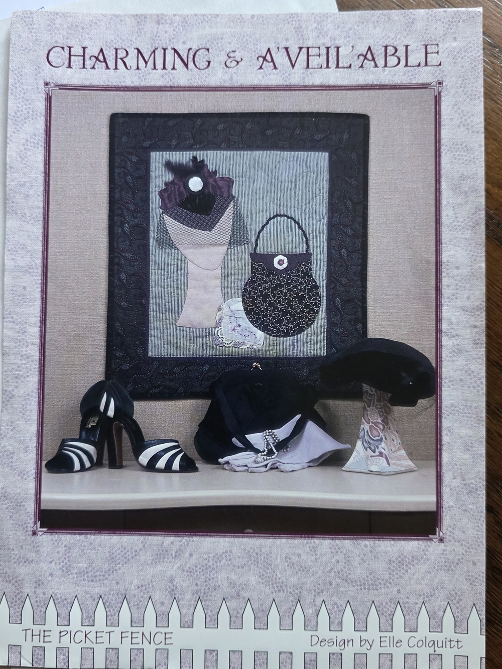 Vintage "Charming & A'veil'able" Wall Hanging Quilt Pattern by Elle Colquitt